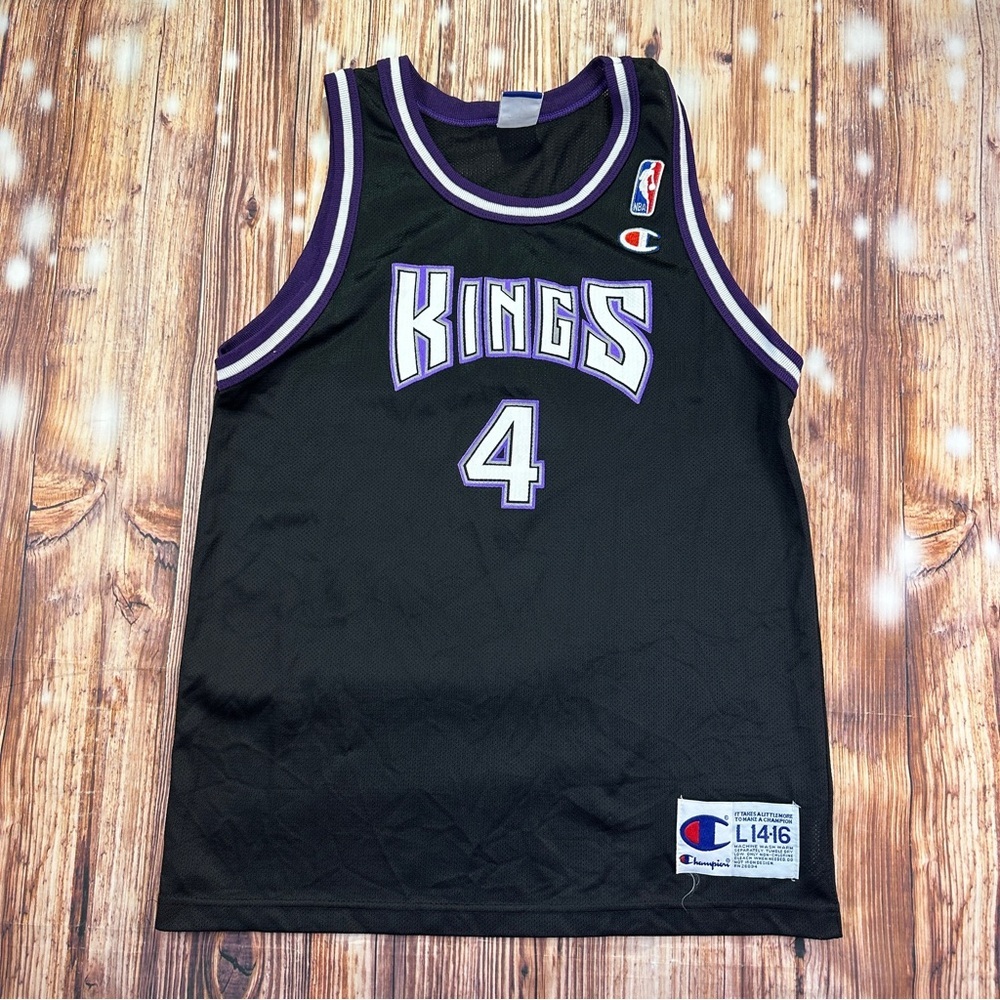 Sacramento Kings Chris Webber Champion Basketball Jersey Youth Size L 14/16